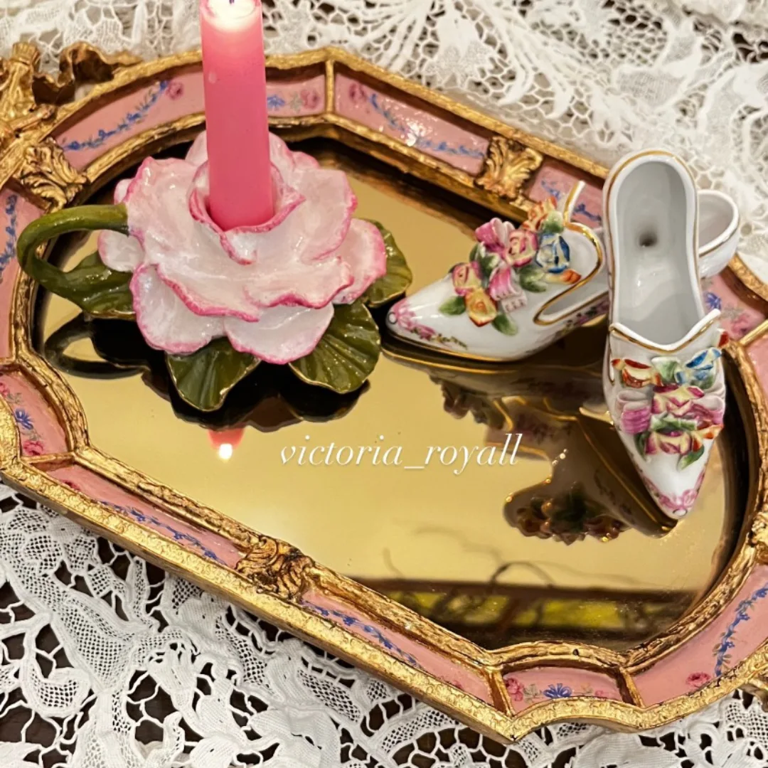 سینی پذیرایی طرح چینی با کف اینه